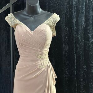 Pink Asymmetrical Ruched One Shoulder Gown